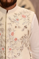 Flowered Embraided Off-White