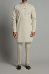 Beige Kurta Trouser