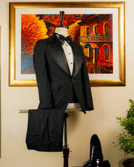 Crystal Collar Men Suit