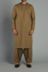 Kurta Shalwar - OLIVE GREEN